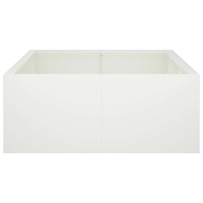 Retentiewall 6 st 200 x 100 x 40 cm Staal Wit