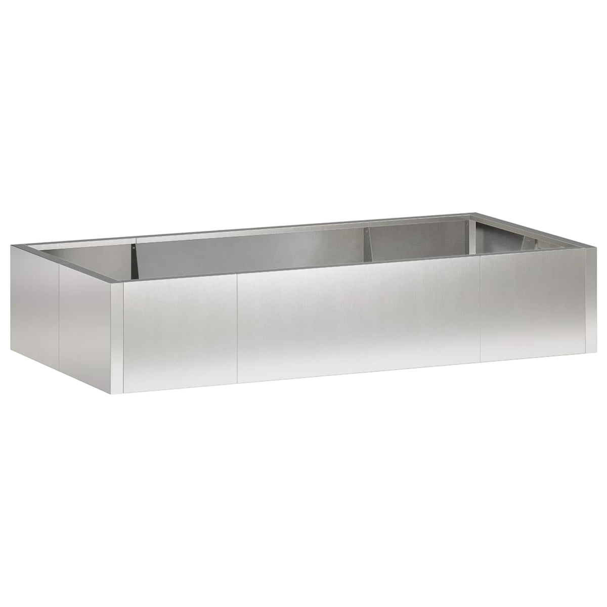 Retentiewall 6 st 200 x 100 x 40 cm Roestvrij staal zilver