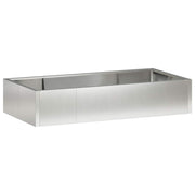 Retentiewall 200x100x40 cm roestvrij staal zilver