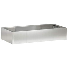 Retentiewall 6 st 200 x 100 x 40 cm Roestvrij staal zilver