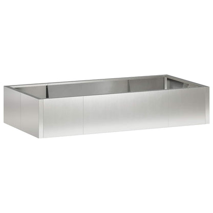 Retentiewall 6 st 200 x 100 x 40 cm Roestvrij staal zilver