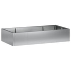 Keermuur 200x100x40 cm gegalvaniseerd staal zilver