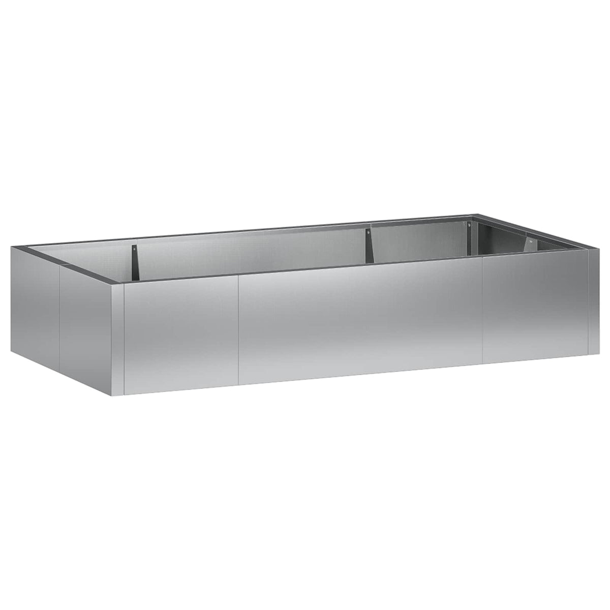 Retentiewall 6 st 200 x 100 x 40 cm Gegalvaniseerd staal zilver