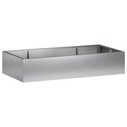 Keermuur 200x100x40 cm gegalvaniseerd staal zilver