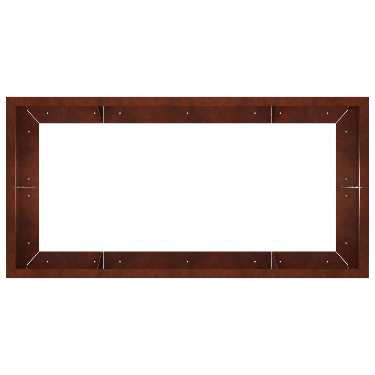 Retentiewall 6 st 200 x 100 x 40 cm weervast staal Roestkleurig