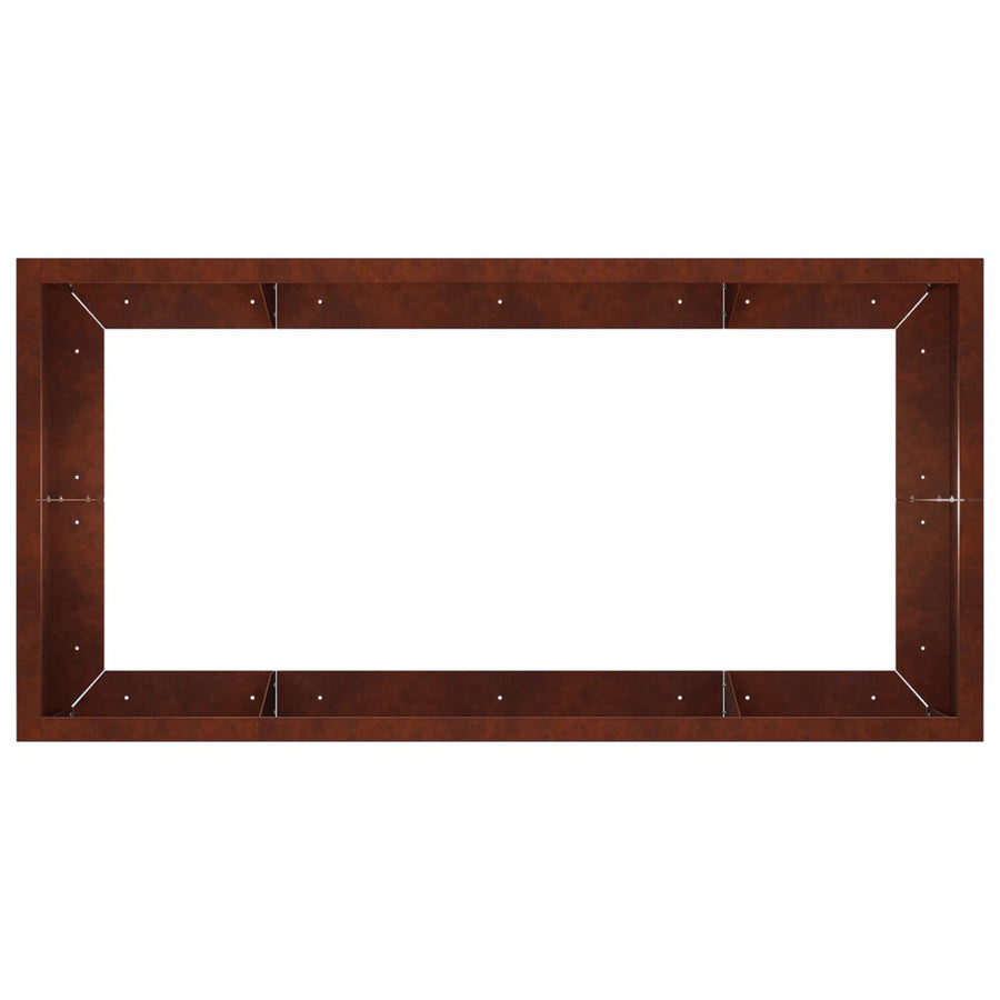 Retentiewall 6 st 200 x 100 x 40 cm weervast staal Roestkleurig