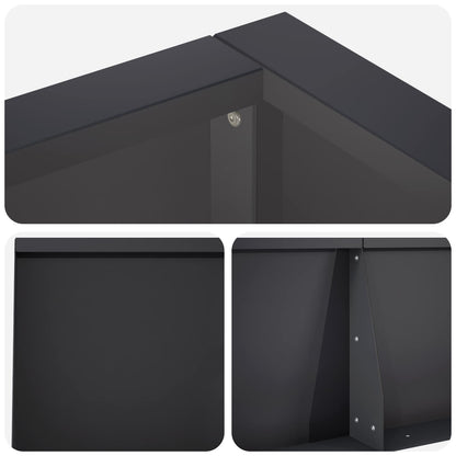 Retentiewall 6 st 200 x 100 x 50 cm Staal Zwart