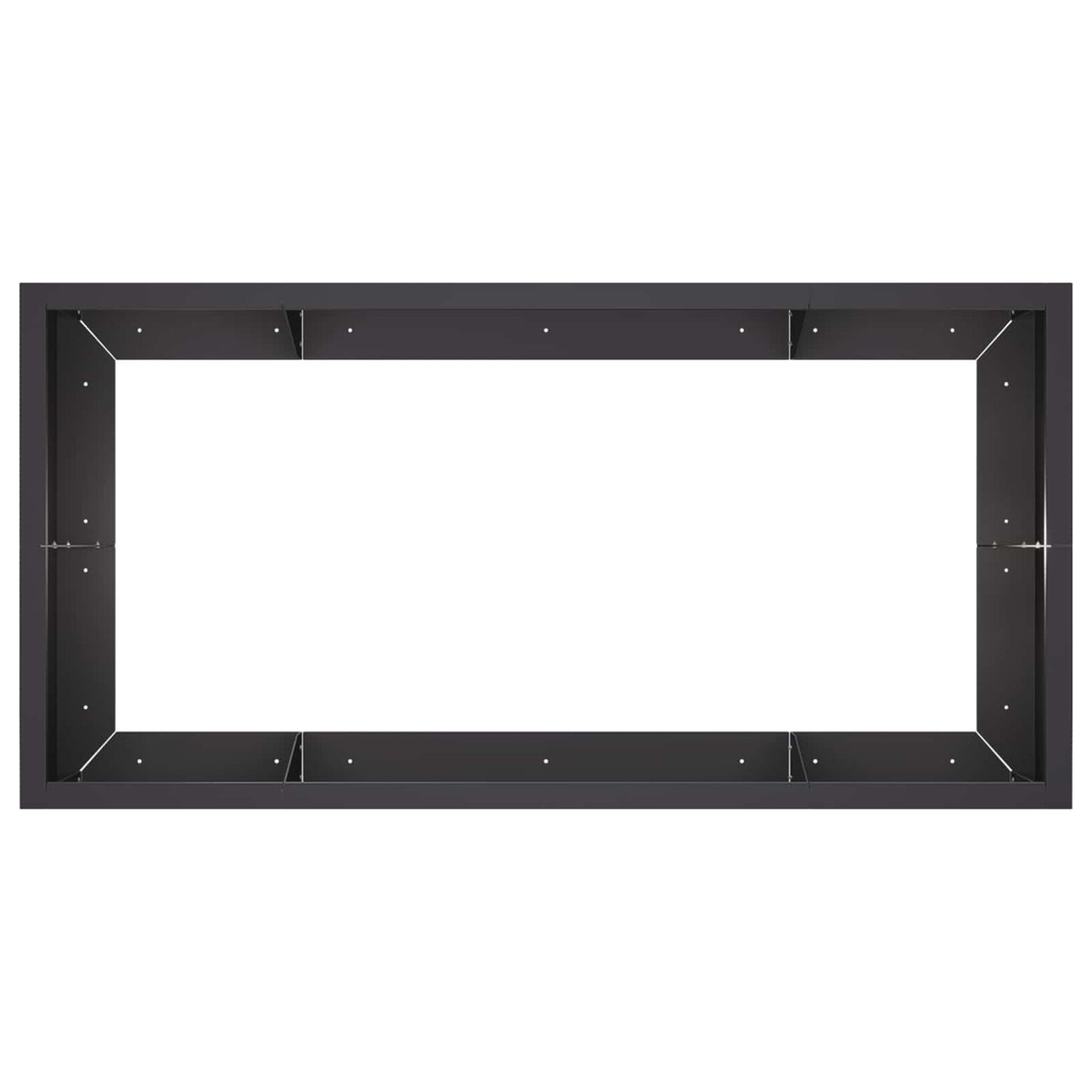 Retentiewall 6 st 200 x 100 x 50 cm Staal Zwart