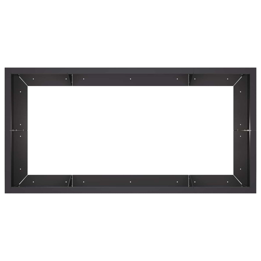 Retentiewall 6 st 200 x 100 x 50 cm Staal Zwart