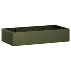 Keerwand 6 st 200x100x50 cm staal olijfgroen