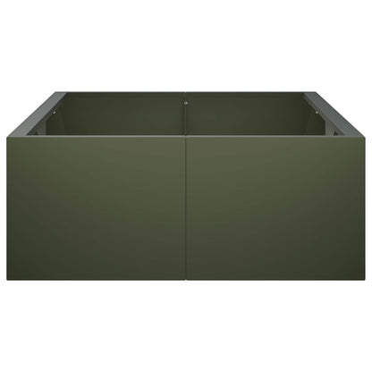Retentiewall 6 st 200 x 100 x 50 cm Staal Olijfgroen