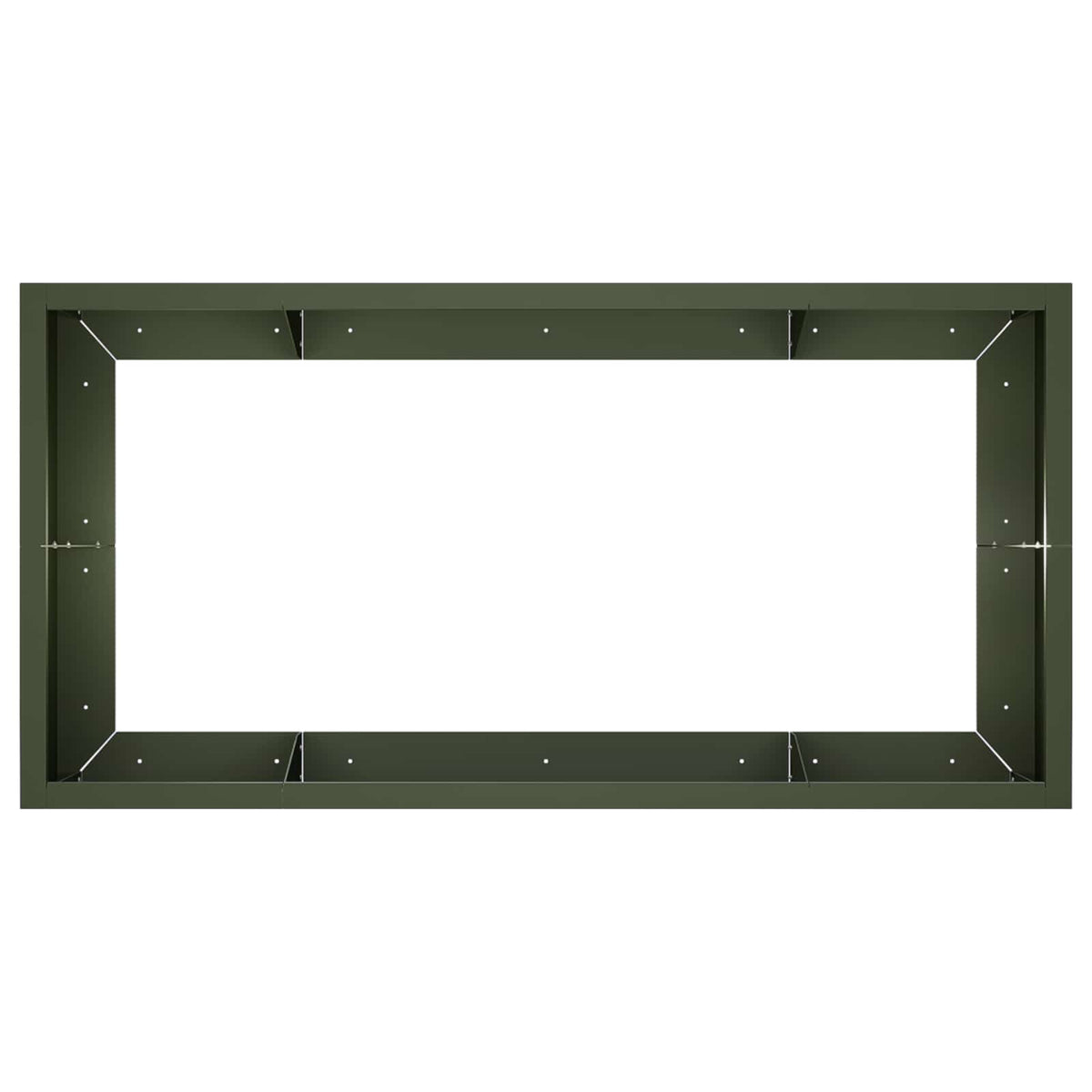 Retentiewall 6 st 200 x 100 x 50 cm Staal Olijfgroen