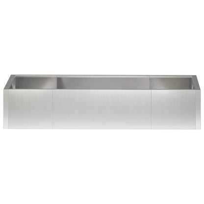 Retentiewall 6 st 200 x 100 x 50 cm Roestvrij staal zilver