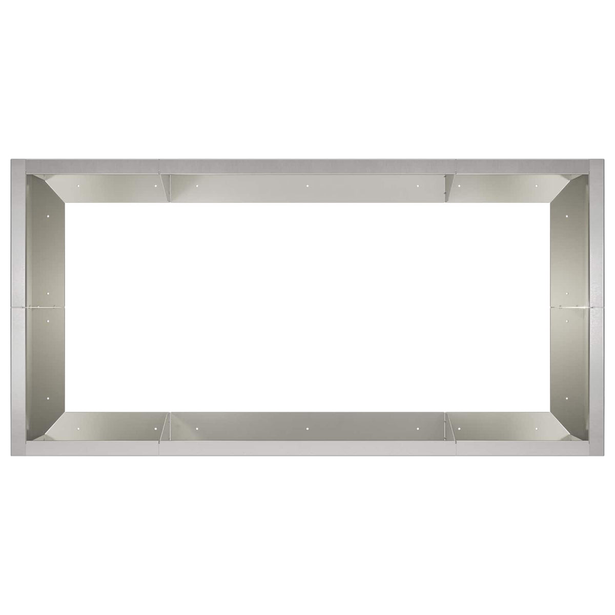 Retentiewall 6 st 200 x 100 x 50 cm Roestvrij staal zilver