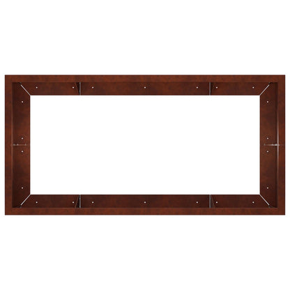 Retentiewall 6 st 200 x 100 x 50 cm weervast staal Roestkleurig