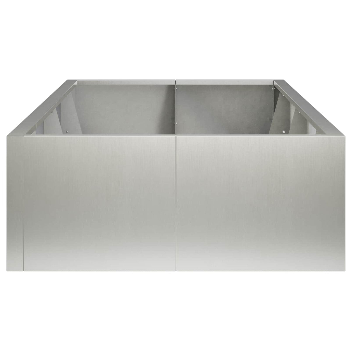 Retentiewall 8 st 300 x 100 x 30 cm Roestvrij staal zilver