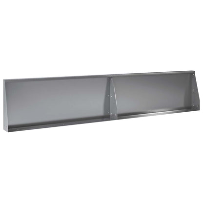Retentiewall 8 st 300 x 100 x 30 cm Gegalvaniseerd staal zilver