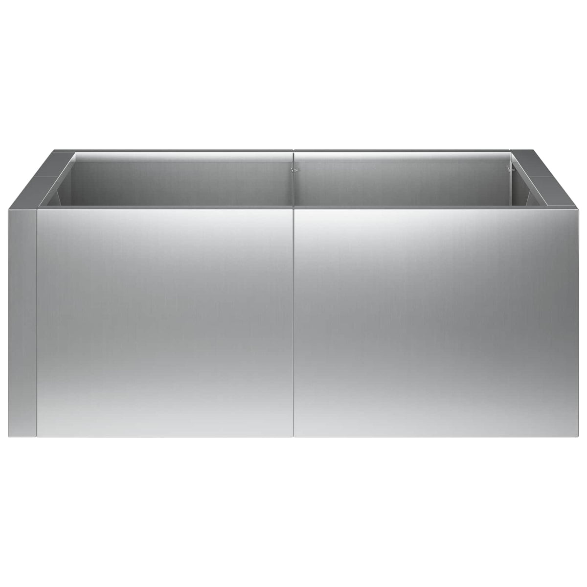 Retentiewall 8 st 300 x 100 x 30 cm Gegalvaniseerd staal zilver