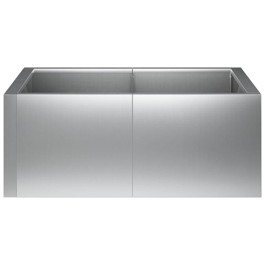 Retentiewall 8 st 300 x 100 x 30 cm Gegalvaniseerd staal zilver