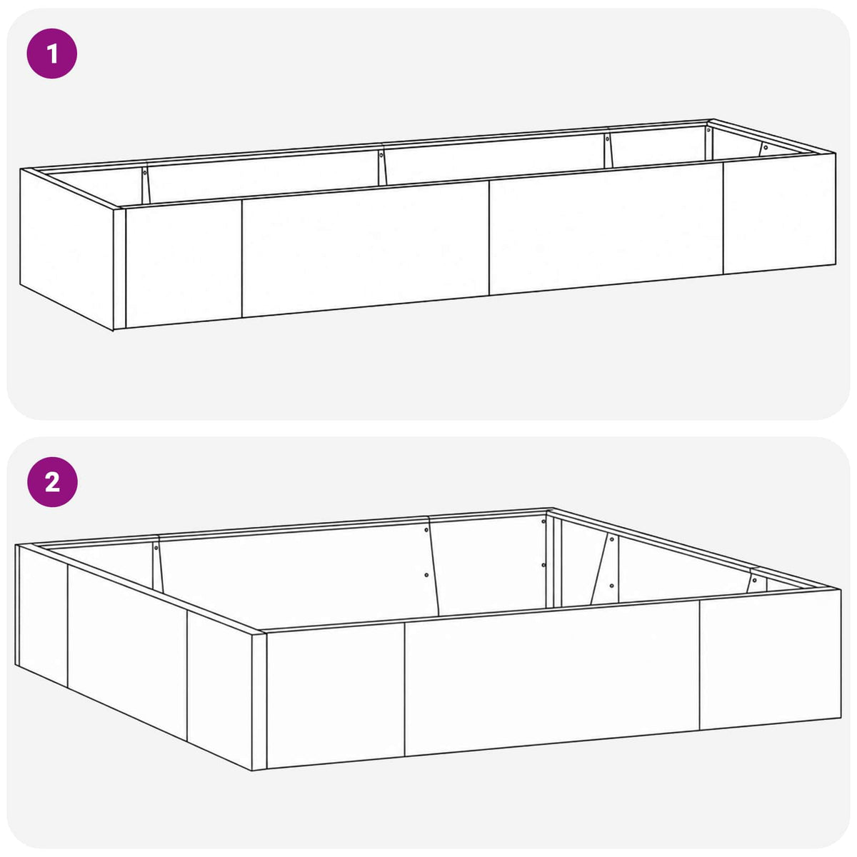 Retentiewall 8 st 300 x 100 x 30 cm weervast staal Roestkleurig