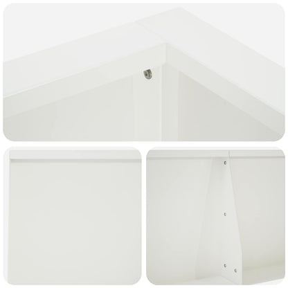 Retentiewall 8 st 300 x 100 x 40 cm Staal Wit
