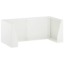Retentiewall 8 st 300 x 100 x 40 cm Staal Wit