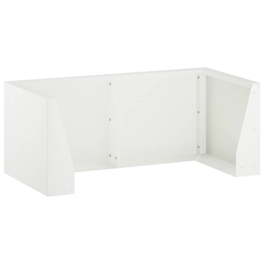 Retentiewall 8 st 300 x 100 x 40 cm Staal Wit
