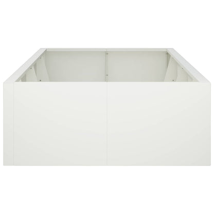 Retentiewall 8 st 300 x 100 x 40 cm Staal Wit