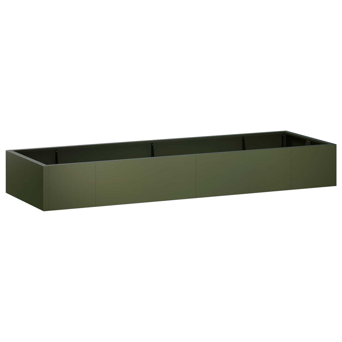 Retentiewall 8 st 300 x 100 x 40 cm Staal Olijfgroen