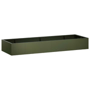 Keerwand 300x100x40 cm staal olijfgroen