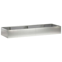 Retentiewall 8 st 300 x 100 x 40 cm Roestvrij staal zilver