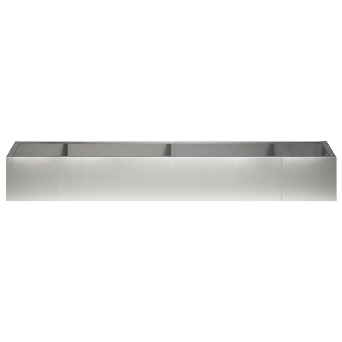Retentiewall 8 st 300 x 100 x 40 cm Roestvrij staal zilver