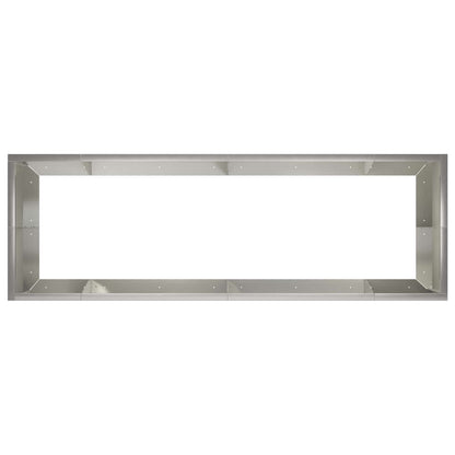 Retentiewall 8 st 300 x 100 x 40 cm Roestvrij staal zilver