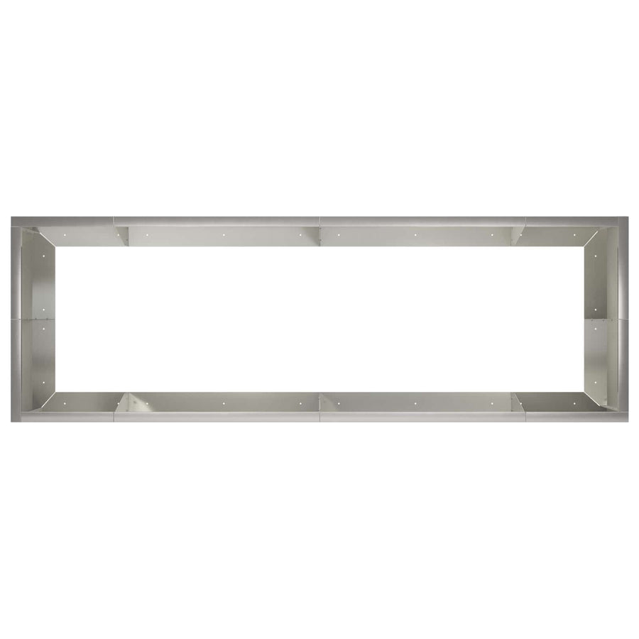 Retentiewall 8 st 300 x 100 x 40 cm Roestvrij staal zilver