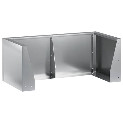 Retentiewall 8 st 300 x 100 x 40 cm Gegalvaniseerd staal zilver