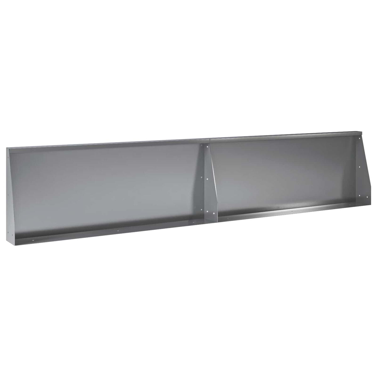 Retentiewall 8 st 300 x 100 x 40 cm Gegalvaniseerd staal zilver