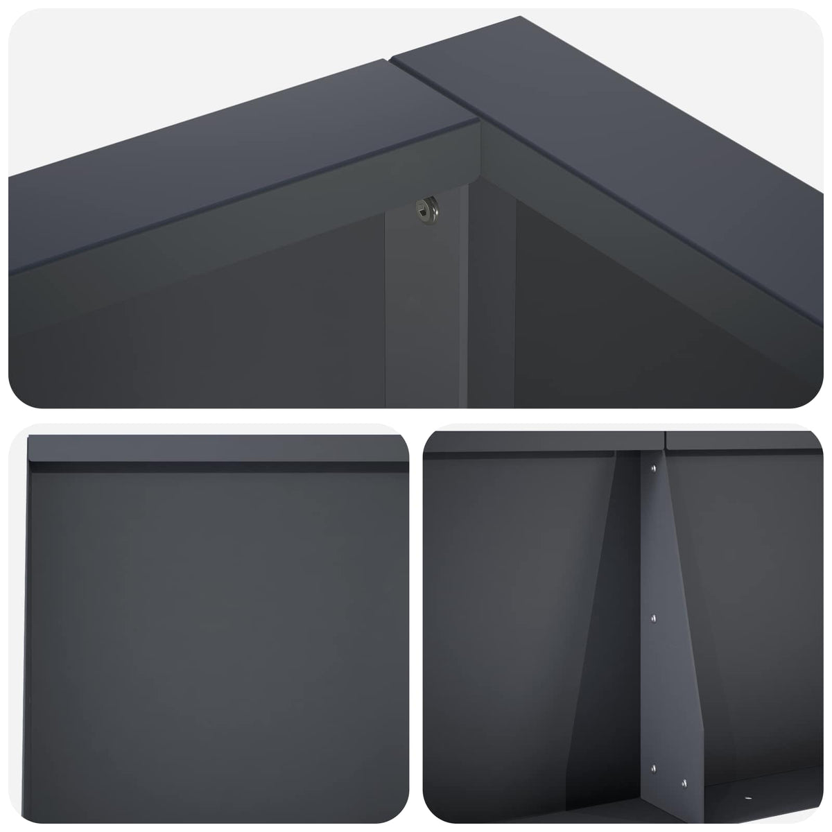 Retentiewall 8 st 300 x 100 x 50 cm Staal Antraciet