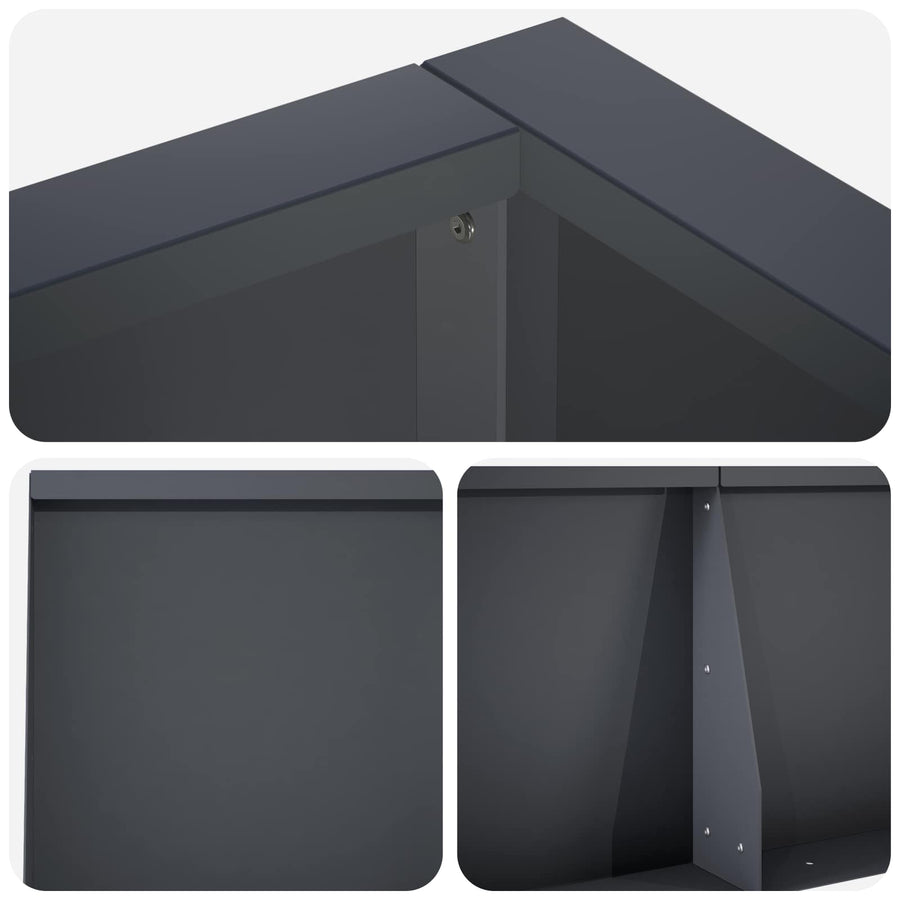 Retentiewall 8 st 300 x 100 x 50 cm Staal Antraciet
