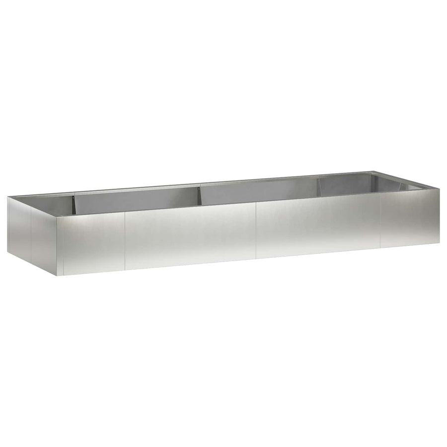 Retentiewall 8 st 300 x 100 x 50 cm Roestvrij staal zilver