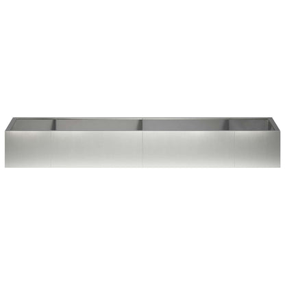 Retentiewall 8 st 300 x 100 x 50 cm Roestvrij staal zilver
