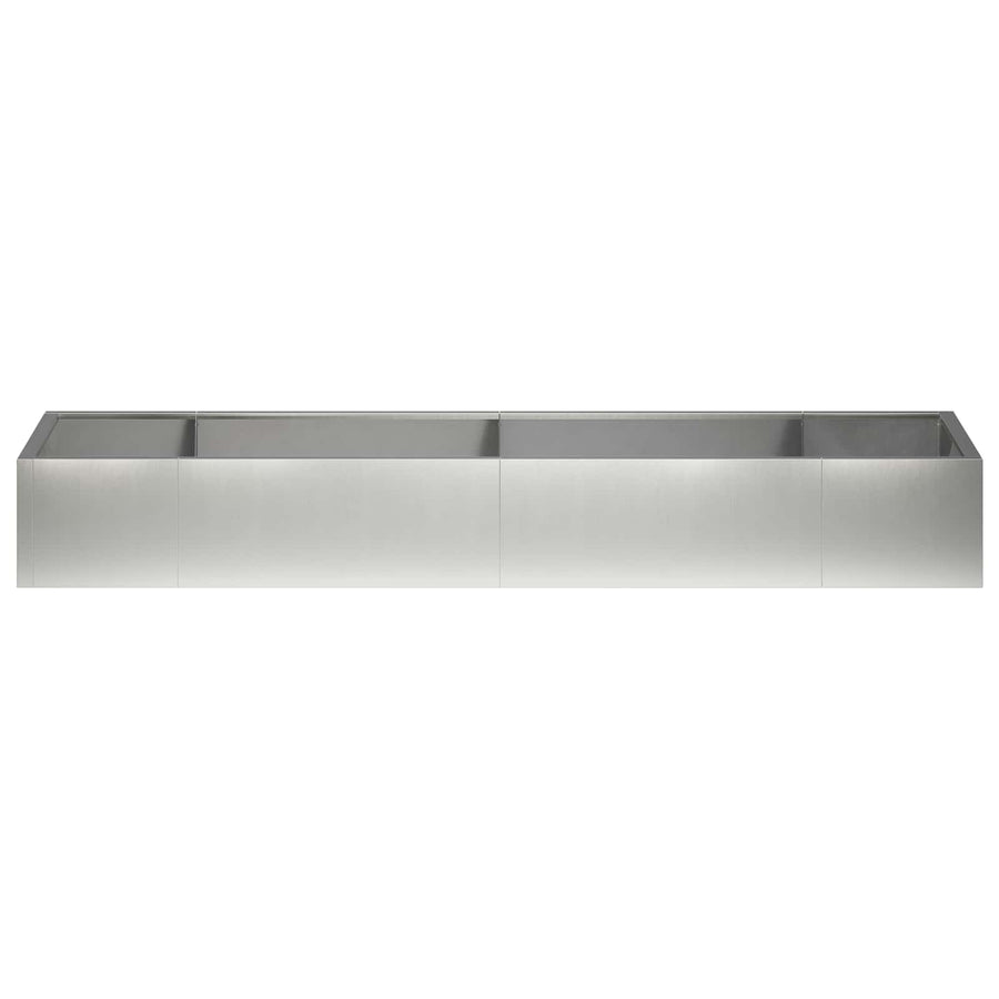 Retentiewall 8 st 300 x 100 x 50 cm Roestvrij staal zilver