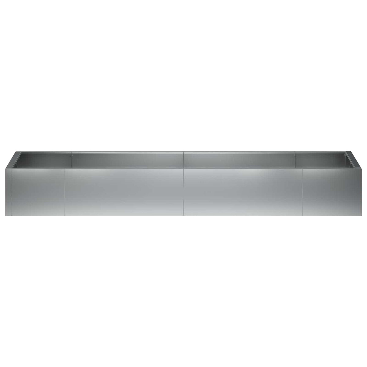 Retentiewall 8 st 300 x 100 x 50 cm Gegalvaniseerd staal zilver