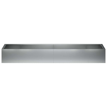 Retentiewall 8 st 300 x 100 x 50 cm Gegalvaniseerd staal zilver