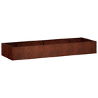 Keermuur 8 st 300x100x50 cm weervast staal roestkleurig