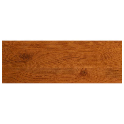 Trap Tread 2 st 80 x 25 x 2 cm Bruin Massief Eikenhout