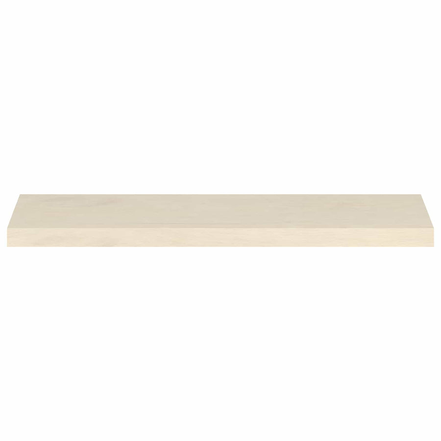 Trap Tread 4 st 100 x 25 x 2 cm Wit Massief Eikenhout