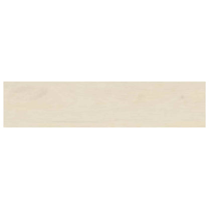 Trap Tread 4 st 110 x 25 x 2 cm Wit Massief Eikenhout