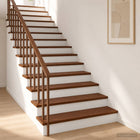 Trapmatten 8 st donkerbruin eikenhout 80x30x2 cm