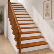 Trapneuzen eikenhout 12 st 90x25x2 cm bruin