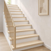 Trapmatten 16 stuks massief eikenhout wit